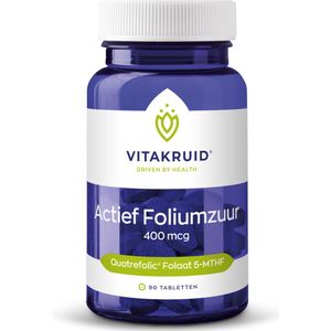 Vitakruid Actief foliumzuur 400 mcg 100 Tabletten