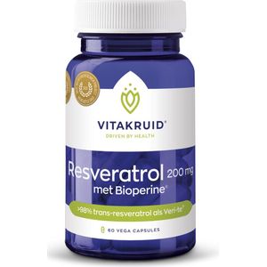 Vitakruid Resveratrol 200 mg met bioperine 60 Vegetarische capsules