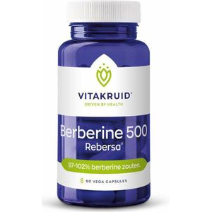 Vitakruid Berberine 500 Rebersa 97-102% berberine zouten 60 Vegetarische capsules