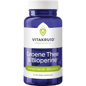 Vitakruid Groene thee extract 500 mg met bioperine 60 Vegetarische capsules