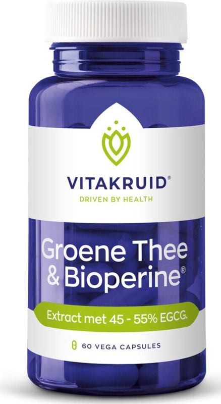 Vitakruid Groene Thee & Bioperine 60 vega capsules
