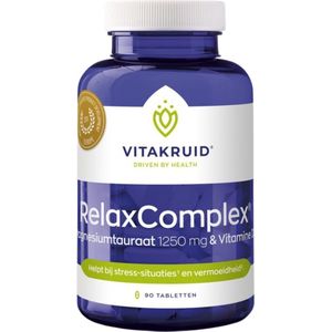 Vitakruid RelaxComplex 1250 mg magnesiumtauraat & D3 100 tabletten
