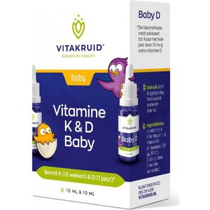 Vitakruid - Vitamine K & D Baby - 10+10ml