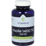 Vitakruid Visolie 1400 met D3 Triglyceriden EPA 40% DHA 30% 60 softgels
