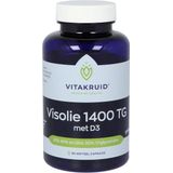 Vitakruid Visolie 1400 met D3 Triglyceriden EPA 40% DHA 30% 60 softgels
