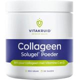 Vitakruid Collageen Solugel poeder; 99% puur collageen met Vitamine C en D 250 gram