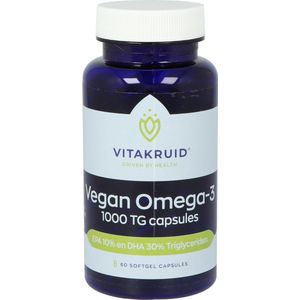 Vitakruid Omega 3 1000 Tryglyceriden 300DHA 100EPA - 60 Softgels