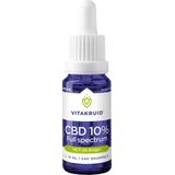 Vitakruid CBD Olie 10% full spectrum met MCT als drager 10 Milliliter
