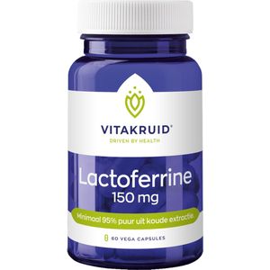 Vitakruid Lactoferrine 150 mg minimaal 95% puur + C 60 Vegetarische capsules