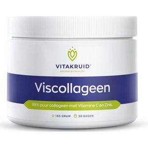 Vitakruid Viscollageen poeder met vitamine c en zink 125 gram
