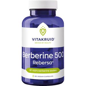 Vitakruid Berberine 500 Rebersa 97-102% berberine zouten 90 Vegetarische capsules