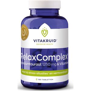 Vitakruid RelaxComplex 1250 mg magnesiumtauraat & D3 180 Tabletten
