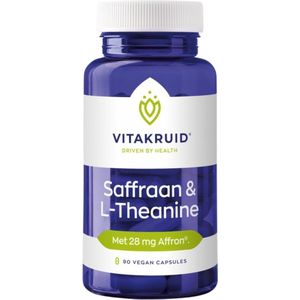 Vitakruid - Saffraan 28 mg (Affron) & L-Theanine - 90 Vegetarische capsules