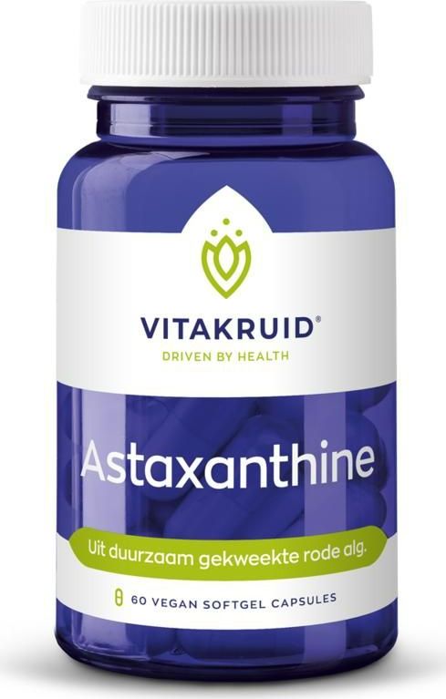 Vitakruid Astaxanthine vegan uit duurzaam gekweekte alg 60 Softgels
