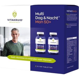 Vitakruid Multi dag & nacht man 50+ 2 x 30 tabletten 60 Tabletten