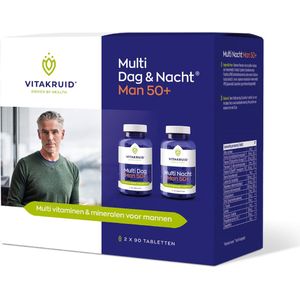 Vitakruid - Multi dag & nacht man 50+ 2 x 90 tabletten - 180 Tabletten