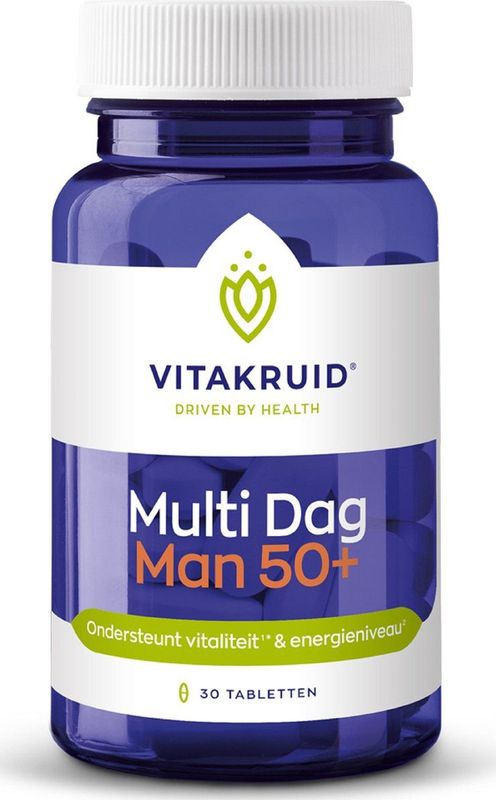 Vitakruid Multi Dag Man 50+ 30 tabletten