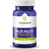 Vitakruid Multi nacht man 50+ 30 tabletten