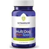 Vitakruid - Multi Dag Man Sport - Tabletten - Met Vitamine B-Complex en IJzer