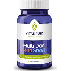 Vitakruid - Multi Dag Man Sport - Tabletten - Met Vitamine B-Complex en IJzer