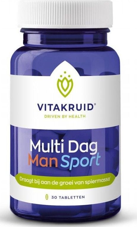 Vitakruid - Multi Dag Man Sport - Tabletten - Met Vitamine B-Complex en IJzer