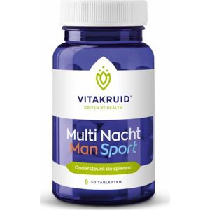 Vitakruid Multi nacht man sport (30 tabletten)