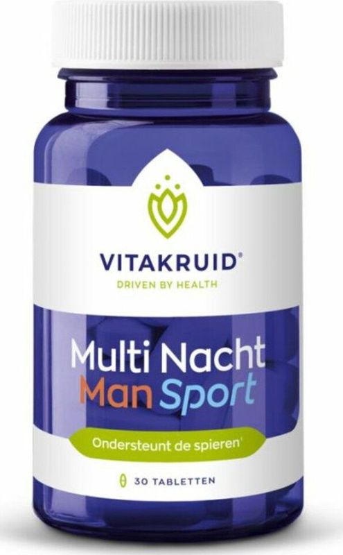 Vitakruid - Multi Nacht - Tabletten - 30 Stuks - Voedingssupplement Voor Actieve Mannen