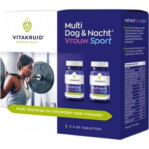 Vitakruid Multi dag & nacht vrouw sport 2 x 30 tabletten