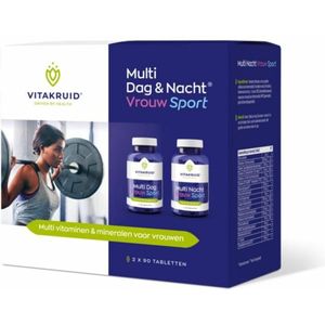 Vitakruid - Multi Dag Vrouw Sport - 2 x 90 Tabletten - Vitaminen en Mineralen