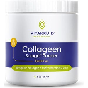 Vitakruid - Collageen Solugel® Poeder - Tropical - Poeder - Verrijkt met Vitamine C en D