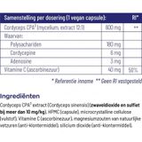 Vitakruid - Cordyceps CPA³ - Capsules - 60 Stuks - Zuiver Cordyceps-Extract