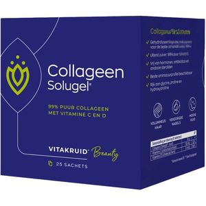 Vitakruid - Collageen Solugel - Sachet - 10 Gram - Vitamine C en D