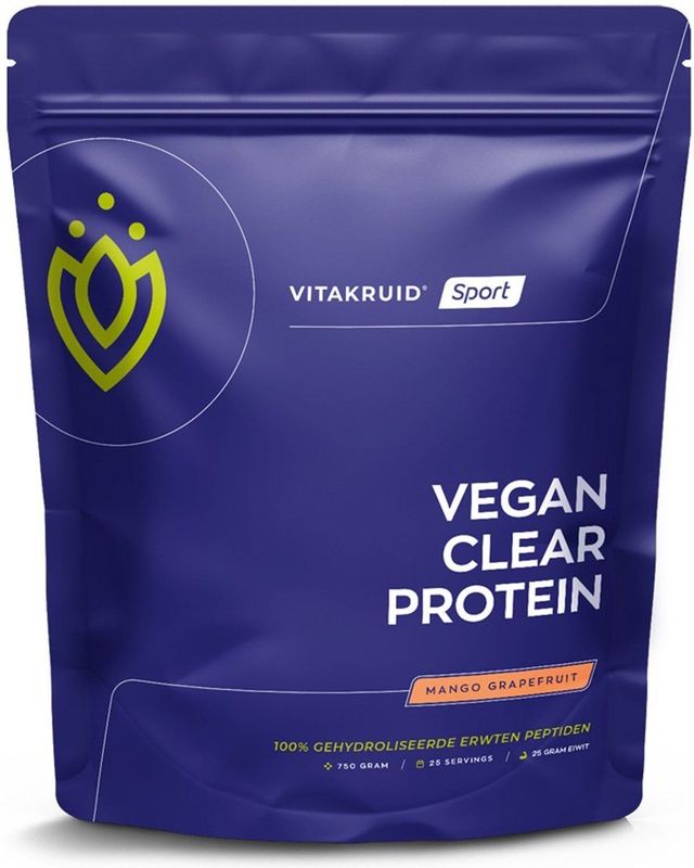 Vitakruid - Clear Proteïne - Mango Grapefruit - Vegan - 25 gram eiwit per dosering