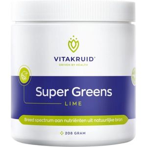 Vitakruid - Super Greens - Poeder - Lime - 208 gram