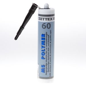 Zettex MS polymer zwart 290ml (Prijs per stuk)