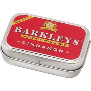 Barkleys Mini Mints Cinnamon Sugarfree 12 x15 gr. Pastilles met kaneelsmaak Scherp