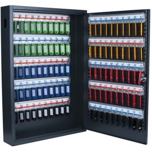 Pavo - Sleutelkast - Donkergrijs - Stalen Constructie - Tot 100 Haken