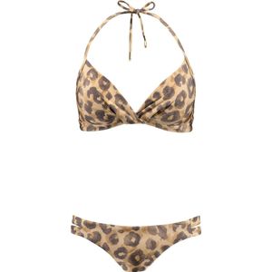 Barts - Sands Halter - Bikinitop - Luipaardprint - Gevoerd
