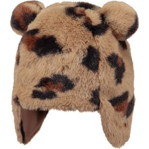 Barts- Doozy Earflaps Leopard - Meisjes Muts - Voor 1,5 - 3 jaar