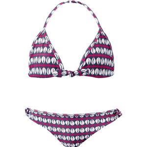 Nanihi - Triangle - Bikiniset - Marine-Witte Schelpenprint - Vaste Cups