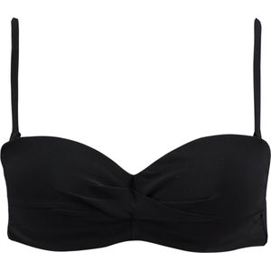 Barts Maat 38 C/D Solid Bandeau Zwart Dames Bikinitopje