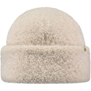 Barts Teddybow Hat wintermuts, crème, effen dames