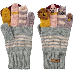 Barts Puppet Gloves Zware handschoenen voor meisjes en meisjes, 0002-grijs (Heather Grey), 3