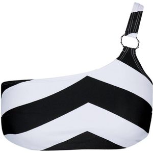 Barts - Ellai One Shoulder Top - Bikinitop - Zwart - Polyamide