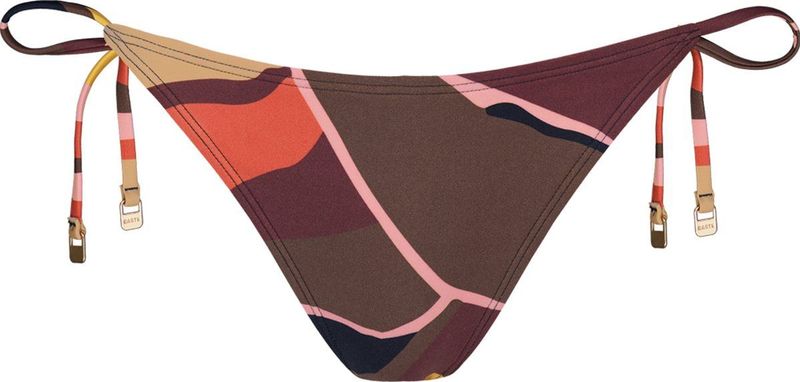 Barts Strik Bikinibroekje Ash Bruin/Roze/Rood/Geel