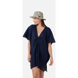 Barts - Adriatic - Blouse - Donkerblauw - Wijde Pasvorm - Halve Mouw