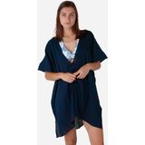 Barts - Adriatic - Blouse - Donkerblauw - Wijde Pasvorm - Halve Mouw