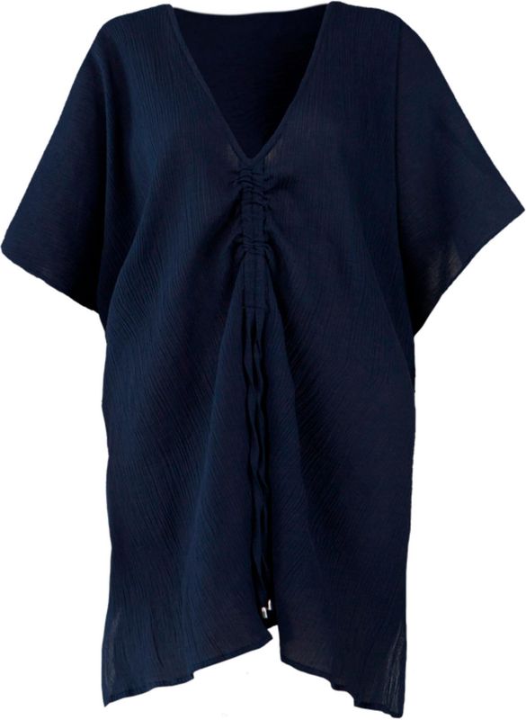 Barts - Adriatic - Blouse - Donkerblauw - Wijde Pasvorm - Halve Mouw