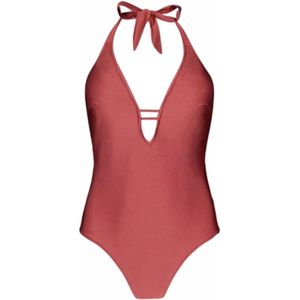 Isla - Halter One Piece - Badpak - Zwart - Polyamide/Elastane