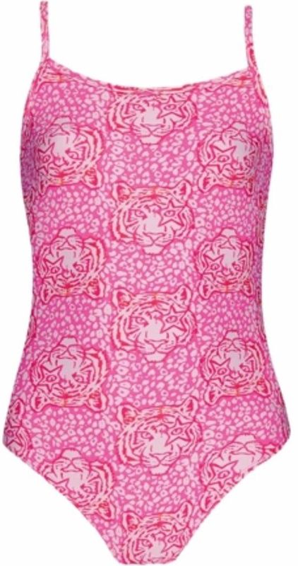 Dilce - One Piece - Badpak - Roze Tijgerprint - 80% Polyamide, 20% Elastane